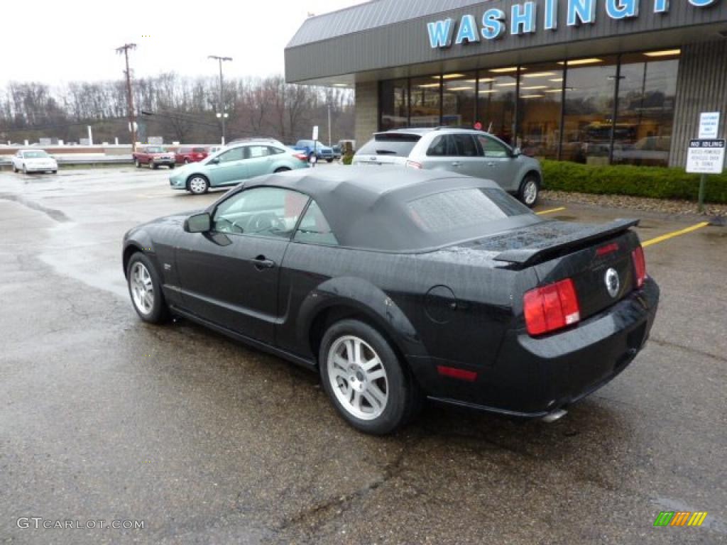 2005 Mustang GT Premium Convertible - Black / Red Leather photo #2