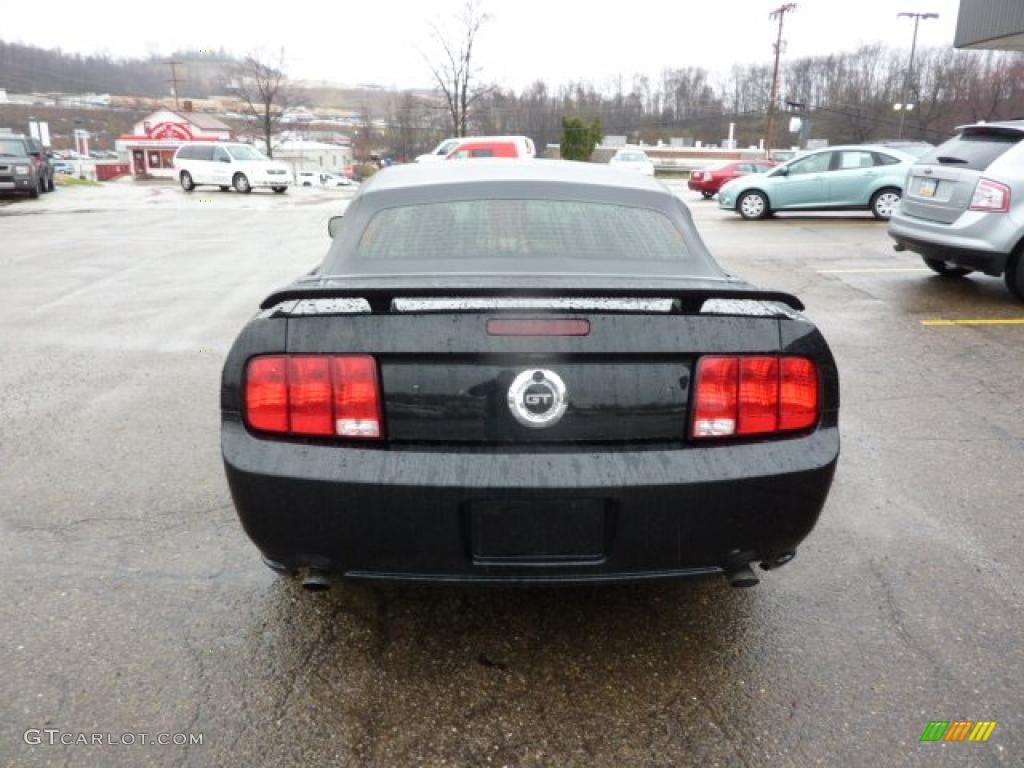 2005 Mustang GT Premium Convertible - Black / Red Leather photo #3