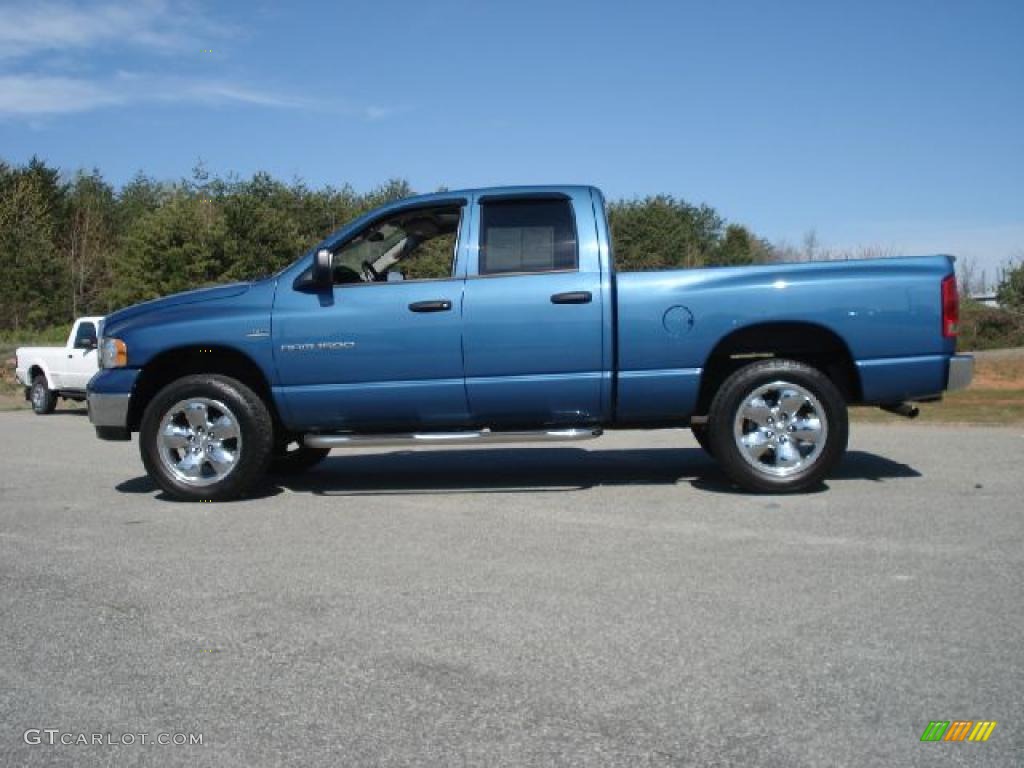 2005 Ram 1500 SLT Quad Cab 4x4 - Patriot Blue Pearl / Dark Slate Gray photo #6