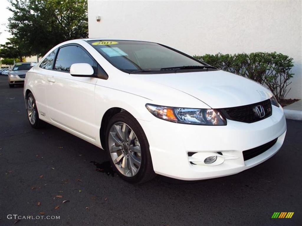 2011 Civic Si Coupe - Taffeta White / Black photo #1