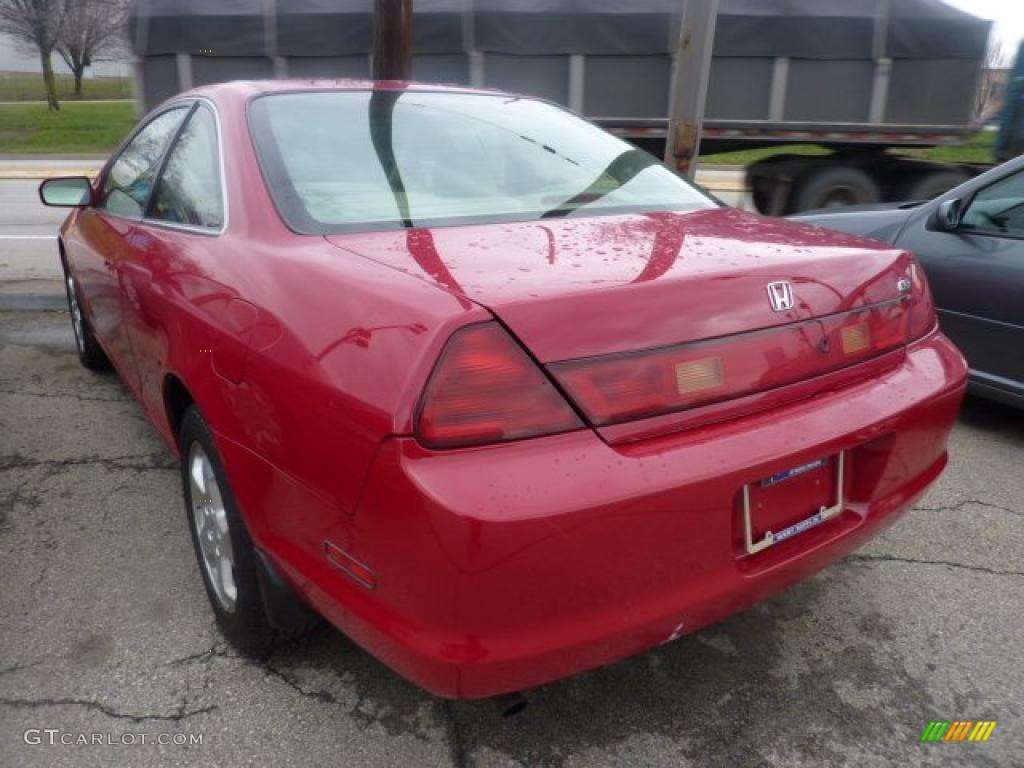 1998 Accord EX V6 Coupe - San Marino Red / Ivory photo #2