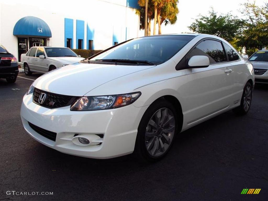 2011 Civic Si Coupe - Taffeta White / Black photo #7