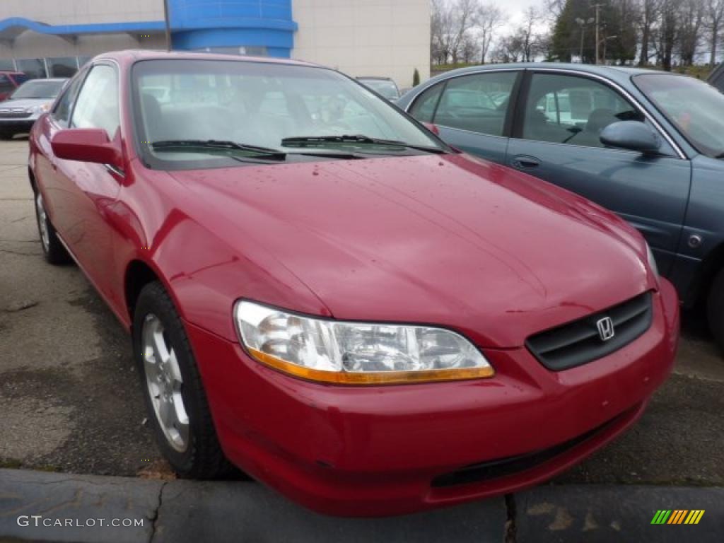 1998 Accord EX V6 Coupe - San Marino Red / Ivory photo #5