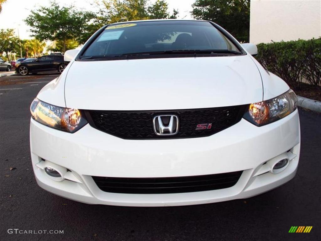 2011 Civic Si Coupe - Taffeta White / Black photo #8