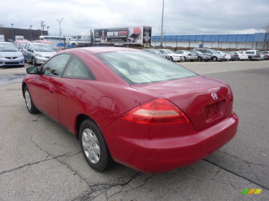 2003 Accord LX Coupe - San Marino Red / Ivory photo #2