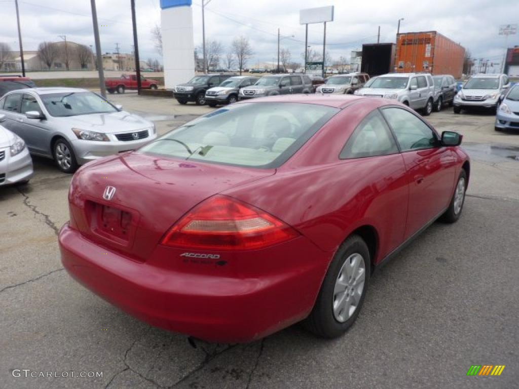 2003 Accord LX Coupe - San Marino Red / Ivory photo #4