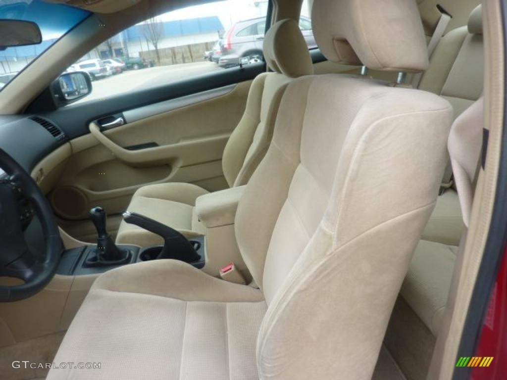 2003 Accord LX Coupe - San Marino Red / Ivory photo #8