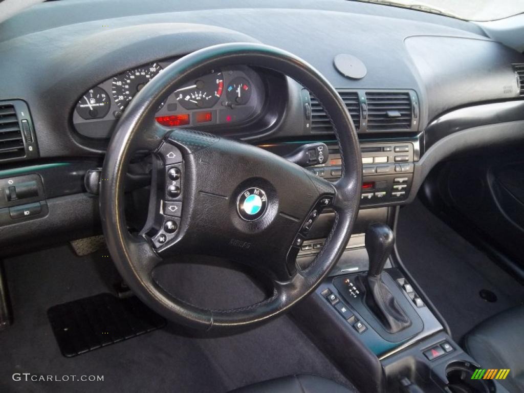 2001 3 Series 325i Sedan - Titanium Silver Metallic / Black photo #9