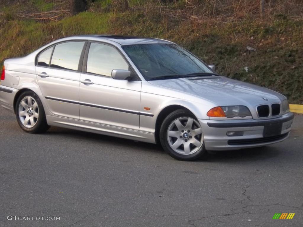 2001 3 Series 325i Sedan - Titanium Silver Metallic / Black photo #25
