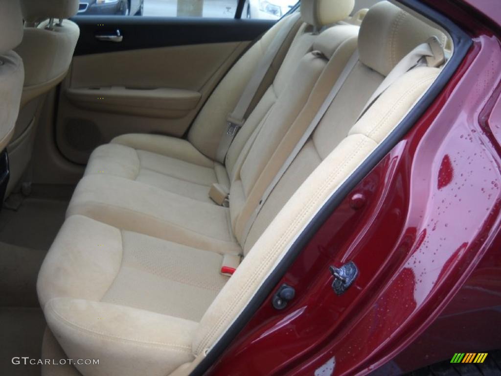 2010 Maxima 3.5 S - Tuscan Sun Red / Caffe Latte photo #13