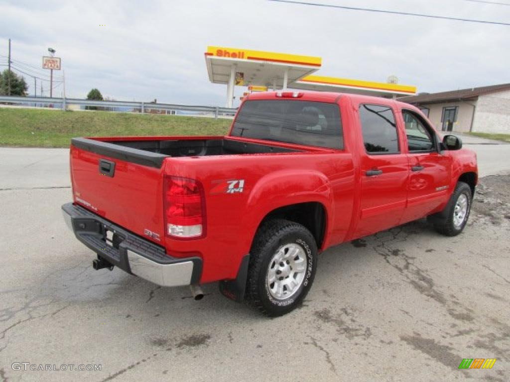 2008 Sierra 1500 SLE Crew Cab 4x4 - Fire Red / Ebony photo #9