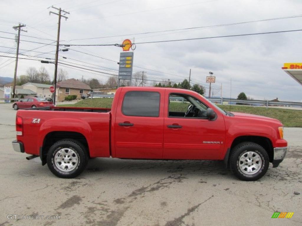 2008 Sierra 1500 SLE Crew Cab 4x4 - Fire Red / Ebony photo #10