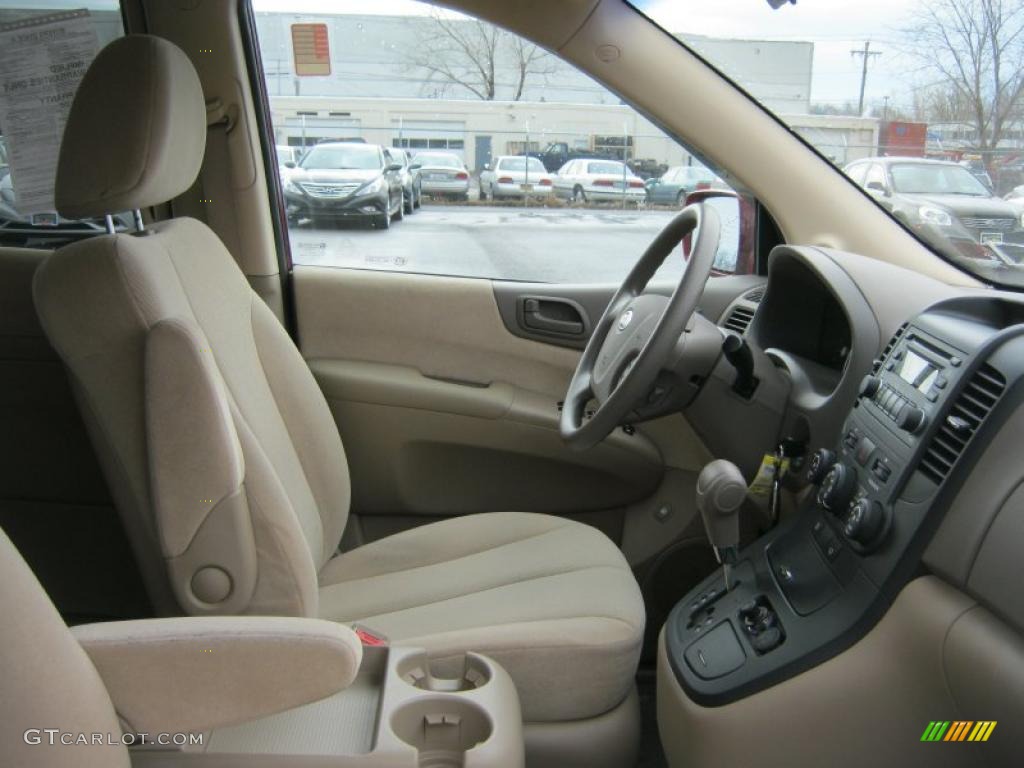 2008 Sedona LX - Claret Red Metallic / Beige photo #7
