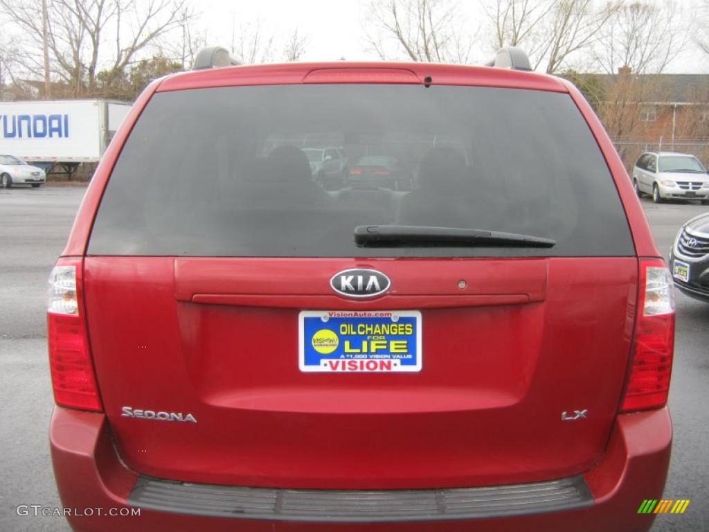2008 Sedona LX - Claret Red Metallic / Beige photo #12