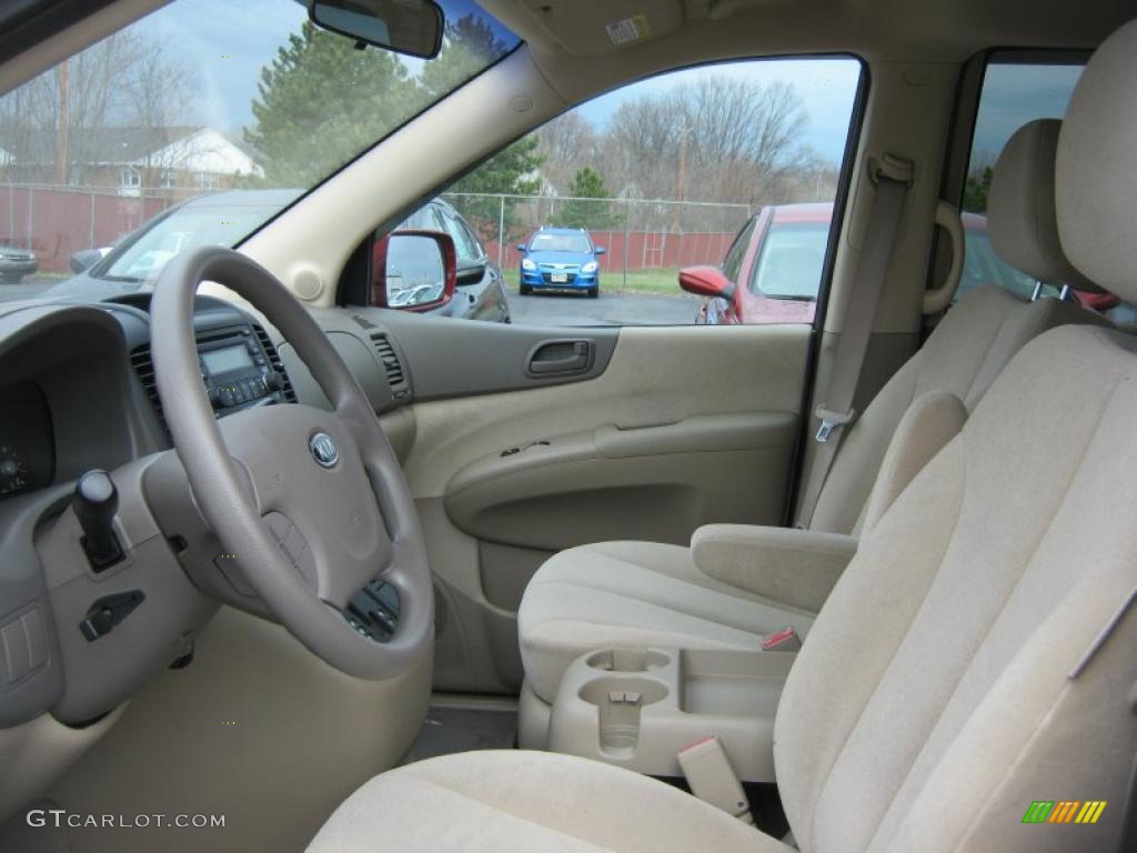 2008 Sedona LX - Claret Red Metallic / Beige photo #23