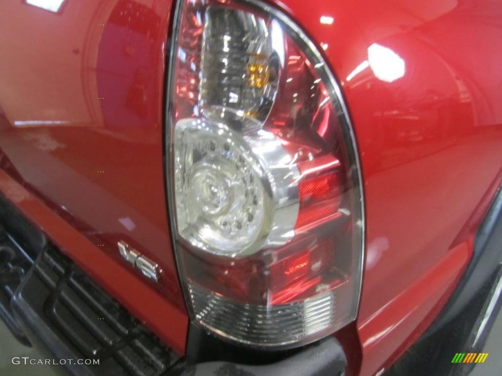 2009 Tacoma V6 Double Cab 4x4 - Barcelona Red Metallic / Graphite Gray photo #12