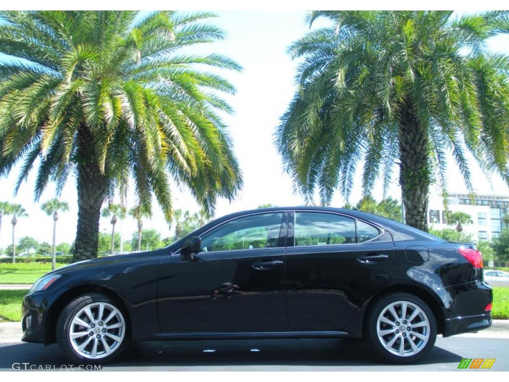 2008 IS 250 AWD - Obsidian Black / Black photo #1