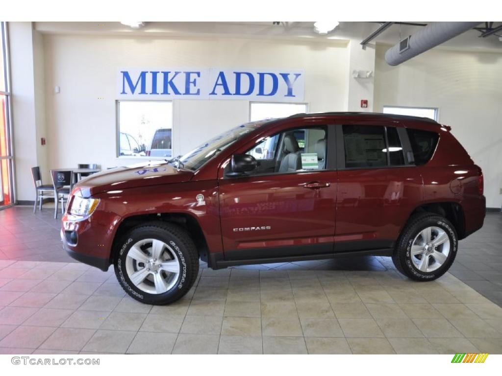 2011 Compass 2.4 Limited 4x4 - Deep Cherry Red Crystal Pearl / Dark Slate Gray/Light Pebble Beige photo #1