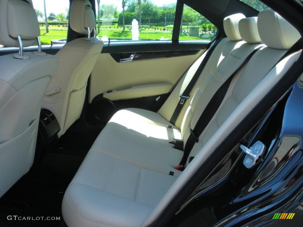 Black/Sahara Beige Interior 2008 Mercedes-Benz C 350 Sport Photo #47618075