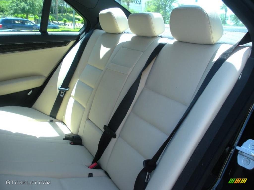 Black/Sahara Beige Interior 2008 Mercedes-Benz C 350 Sport Photo #47618090