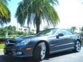 Steel Grey Metallic 2009 Mercedes-Benz SL 550 Roadster Exterior