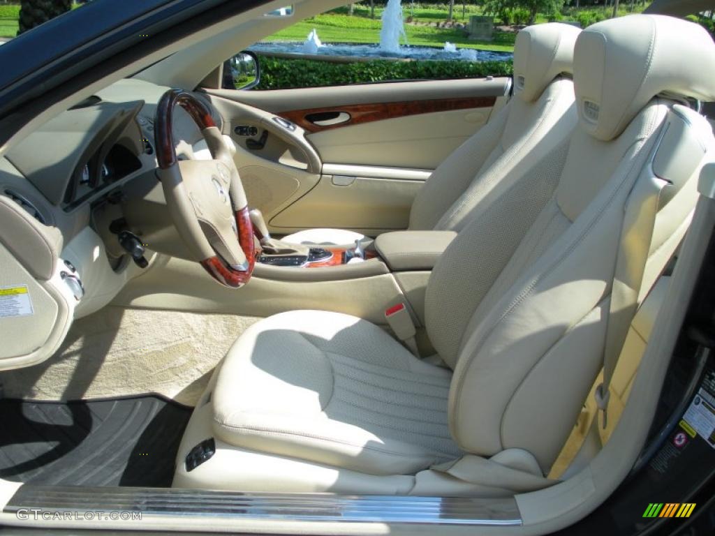 Stone Interior 2009 Mercedes-Benz SL 550 Roadster Photo #47618534