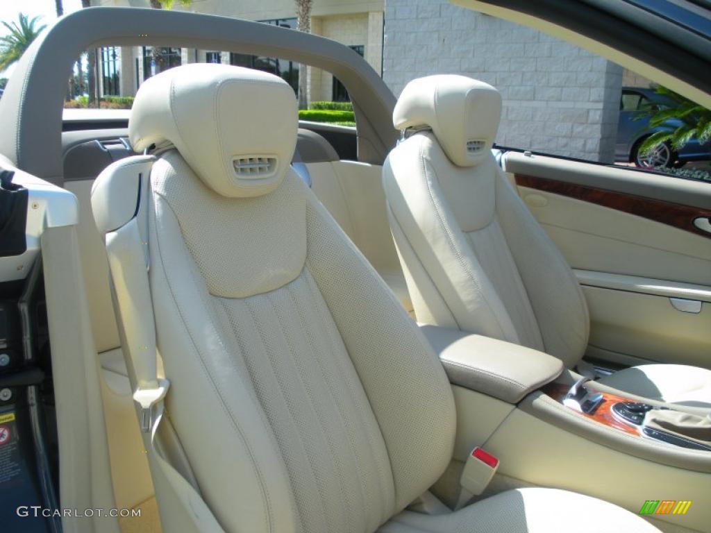 Stone Interior 2009 Mercedes-Benz SL 550 Roadster Photo #47618579