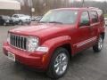 2008 Inferno Red Crystal Pearl Jeep Liberty Limited 4x4  photo #1