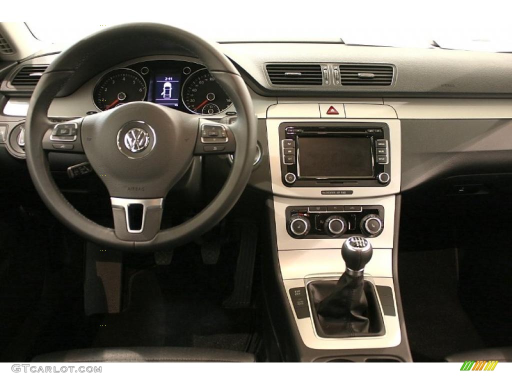 2011 Volkswagen CC Sport Black Dashboard Photo #47619398