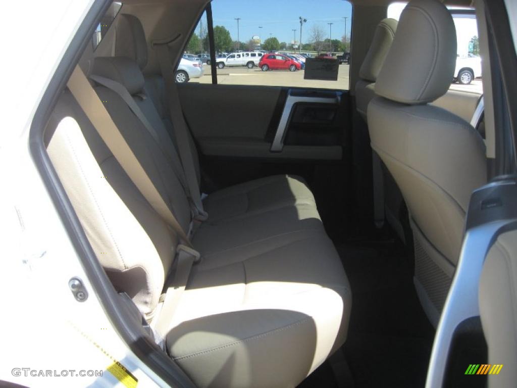 2011 4Runner Limited - Blizzard White Pearl / Sand Beige Leather photo #15