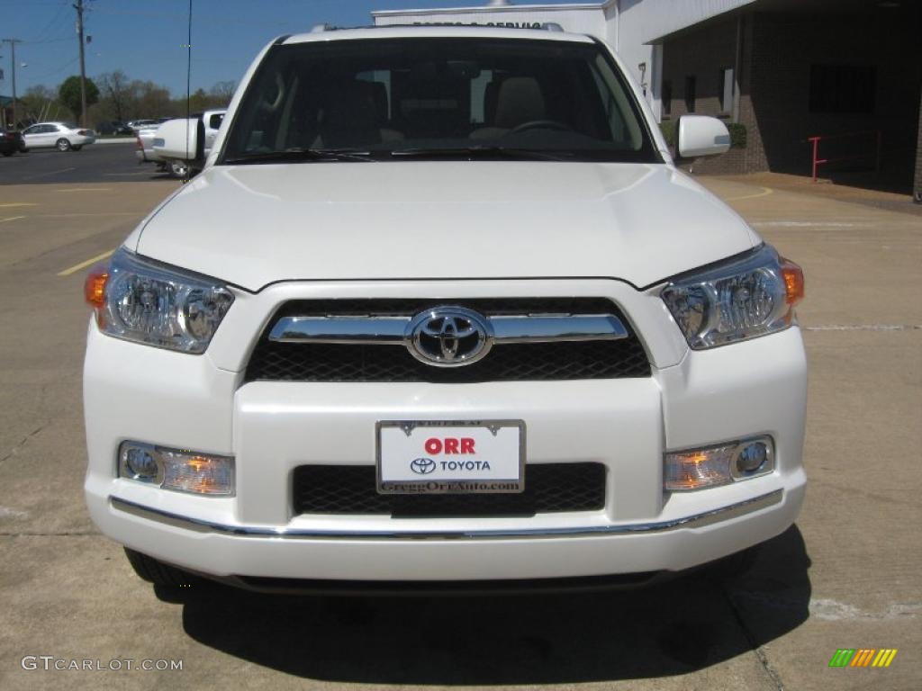 2011 4Runner Limited 4x4 - Blizzard White Pearl / Sand Beige Leather photo #2