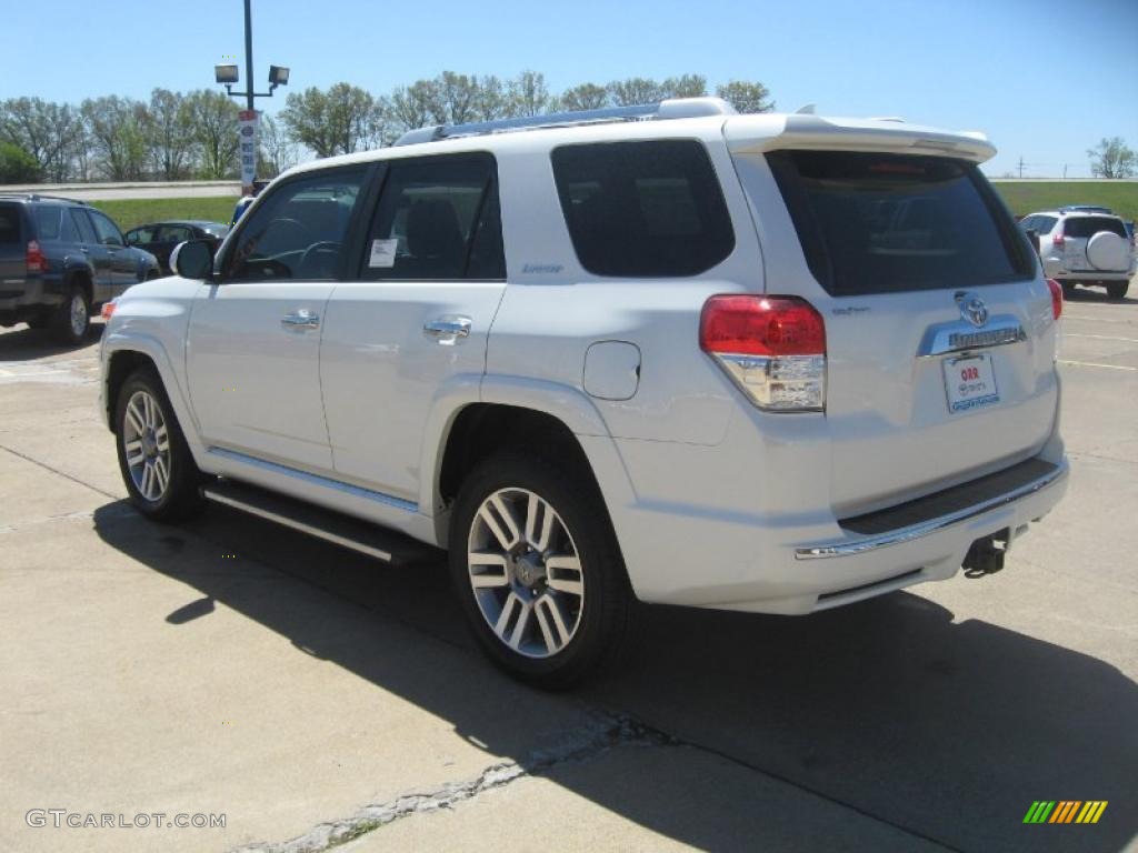 2011 4Runner Limited 4x4 - Blizzard White Pearl / Sand Beige Leather photo #5