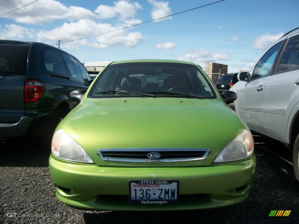 2002 Rio Cinco Hatchback - Forest Green / Gray photo #2