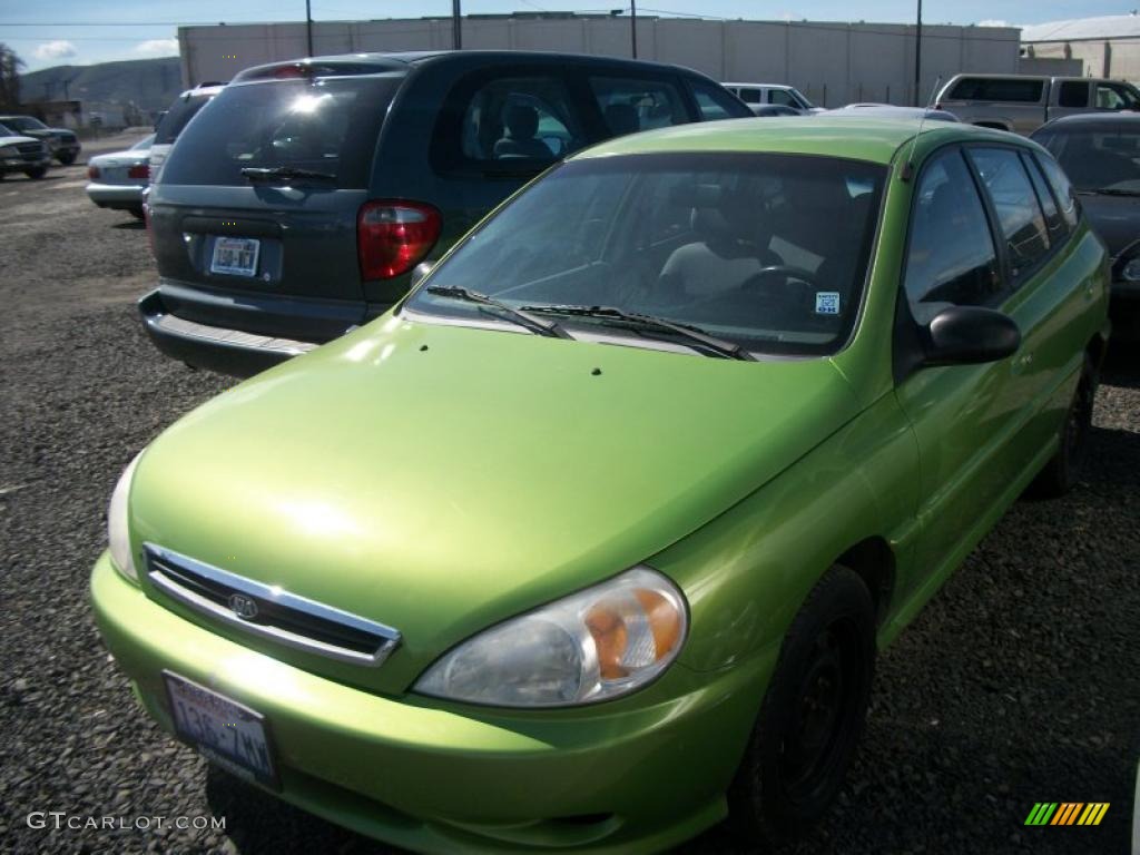 2002 Rio Cinco Hatchback - Forest Green / Gray photo #3