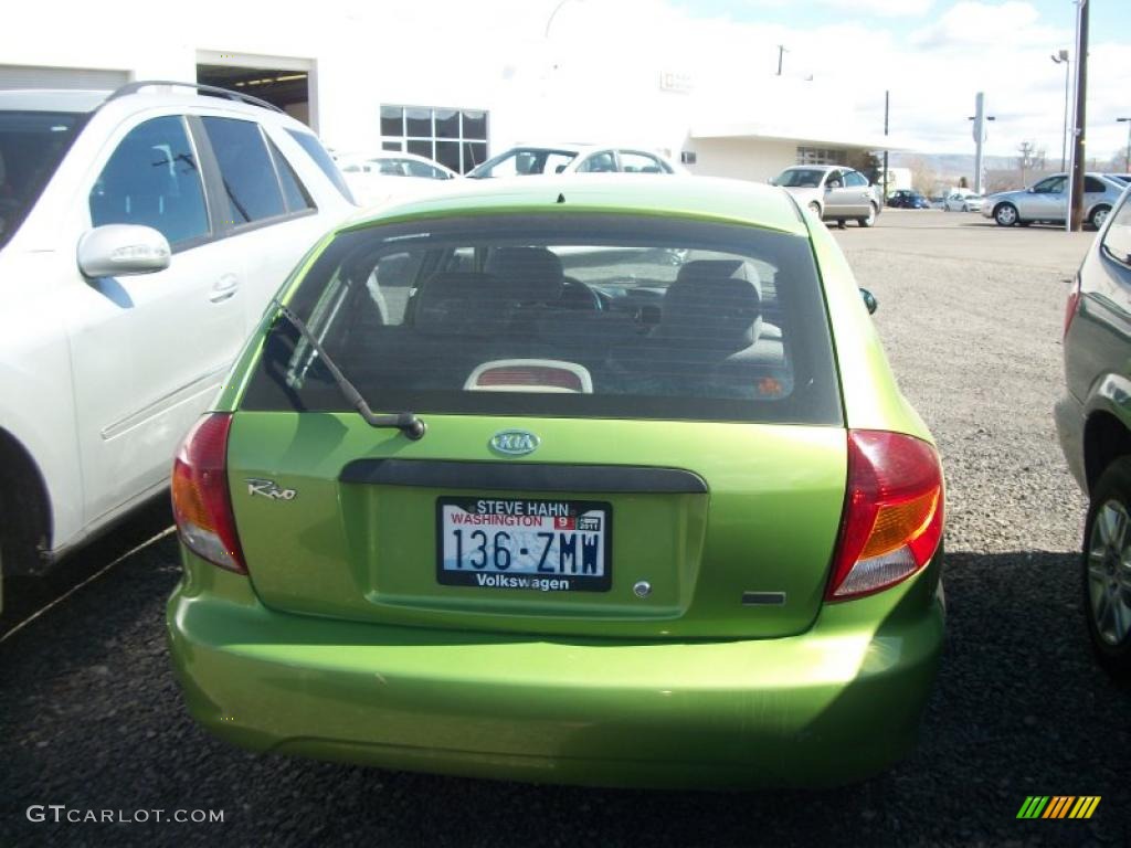 2002 Rio Cinco Hatchback - Forest Green / Gray photo #5