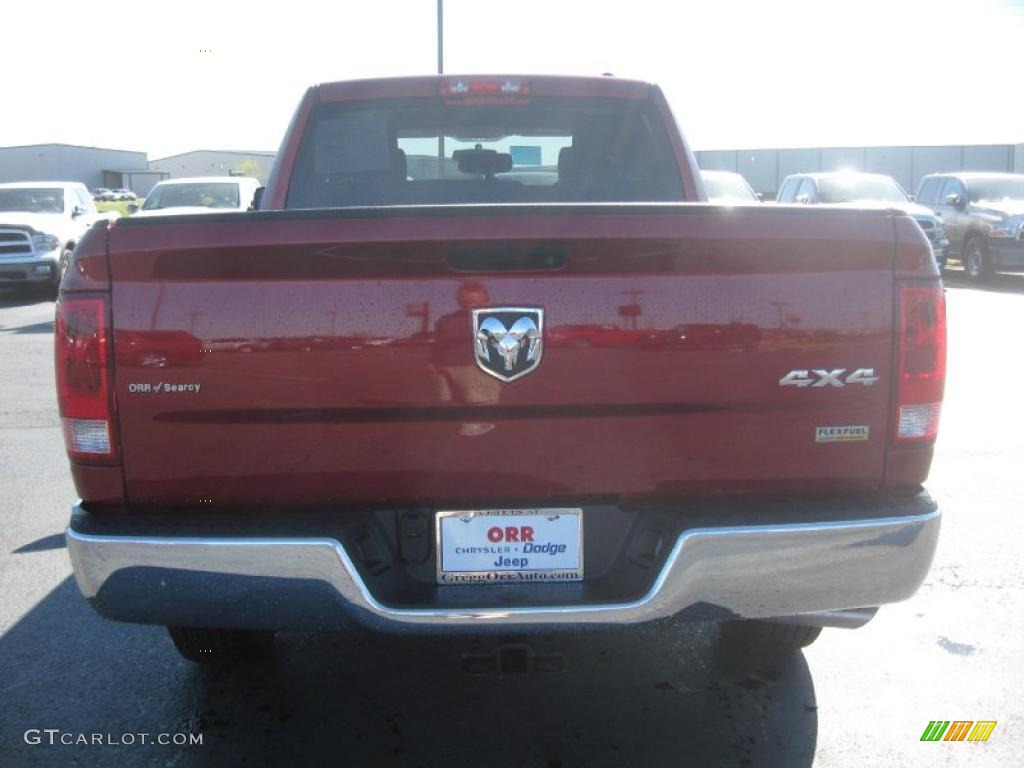 2011 Ram 1500 ST Quad Cab 4x4 - Deep Cherry Red Crystal Pearl / Dark Slate Gray/Medium Graystone photo #6