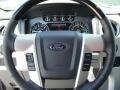 Steel Gray/Black 2011 Ford F150 Platinum SuperCrew Steering Wheel
