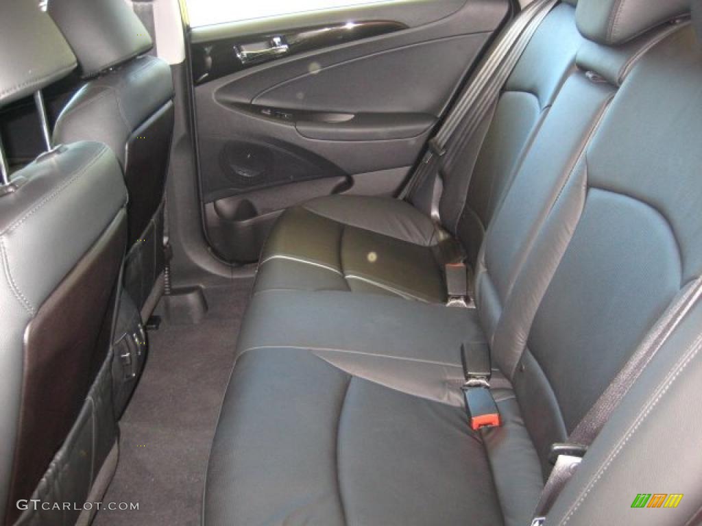 2011 Sonata Limited - Midnight Black / Black photo #6