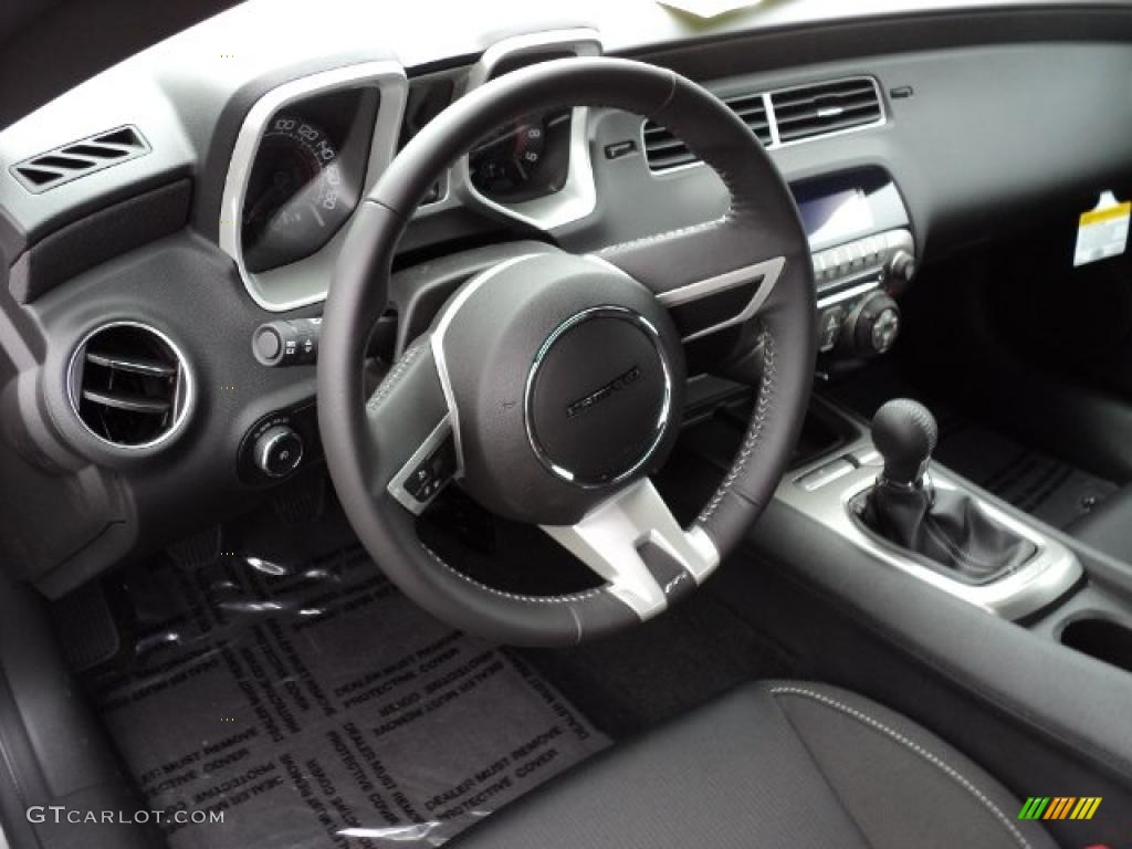 Black Interior 2011 Chevrolet Camaro SS Coupe Photo #47623562