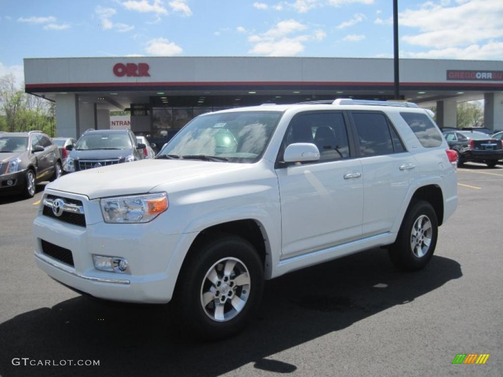 2011 4Runner SR5 4x4 - Blizzard White Pearl / Black Leather photo #1
