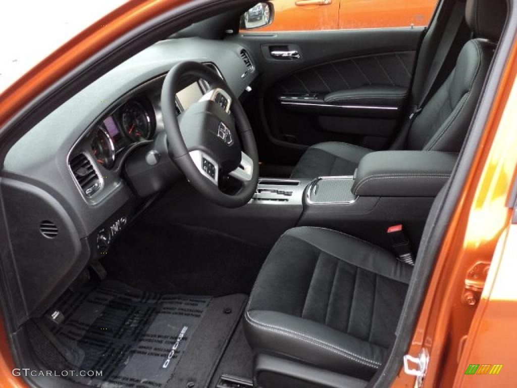 Black Interior 2011 Dodge Charger R/T Road & Track Photo #47623682