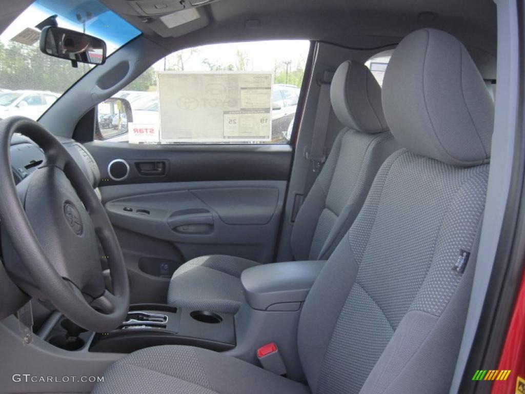 Graphite Gray Interior 2011 Toyota Tacoma PreRunner Access Cab Photo #47624021