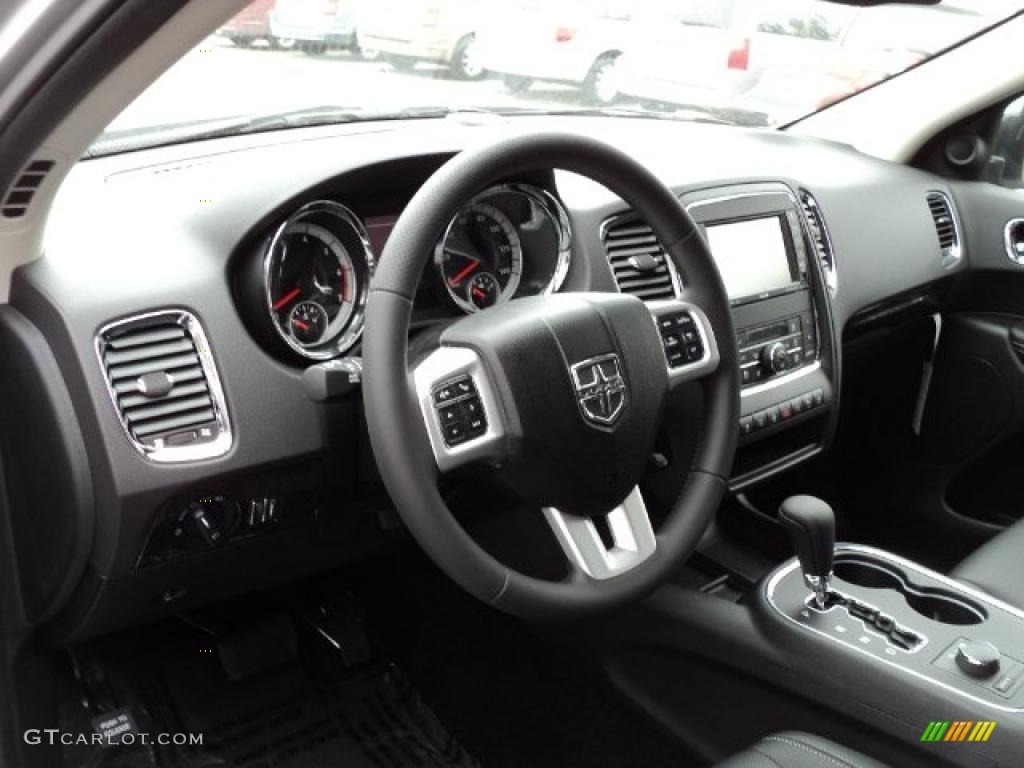 2011 Dodge Durango Citadel 4x4 Black Steering Wheel Photo #47625509