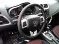 2011 Dodge Avenger Black/Red Interior Steering Wheel Photo