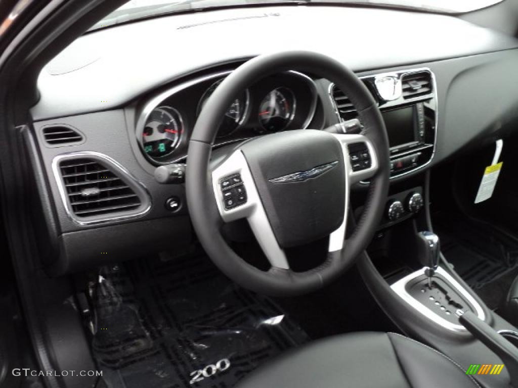 2011 Chrysler 200 Limited Black Dashboard Photo #47626139