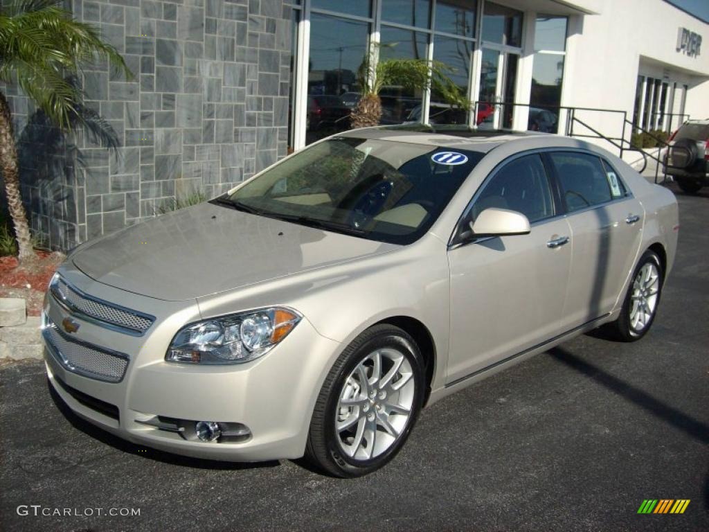 2011 Malibu LTZ - Gold Mist Metallic / Cocoa/Cashmere photo #1