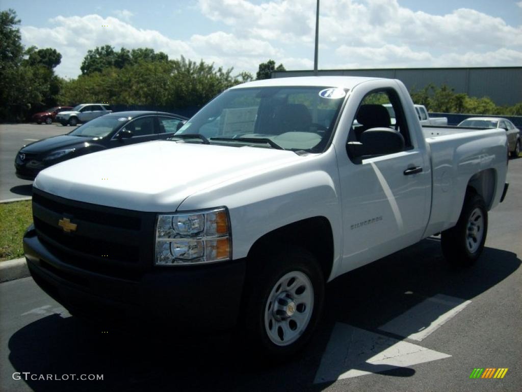 2011 Silverado 1500 Regular Cab - Summit White / Dark Titanium photo #1