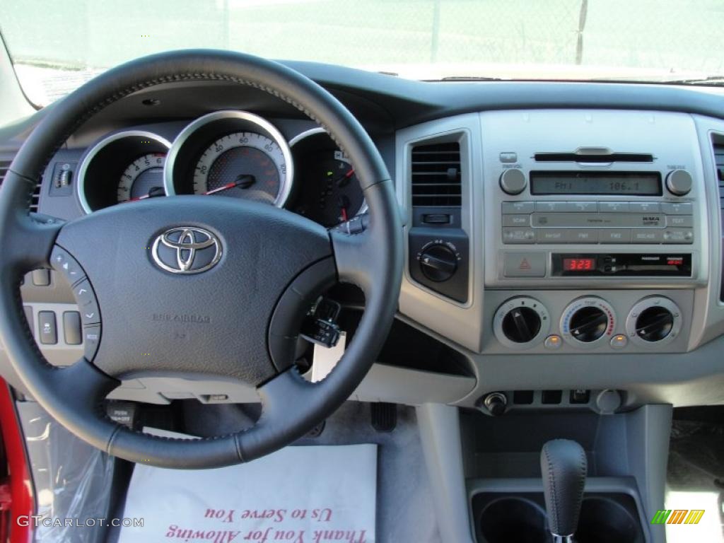 2011 Toyota Tacoma SR5 Access Cab 4x4 Graphite Gray Dashboard Photo #47628716