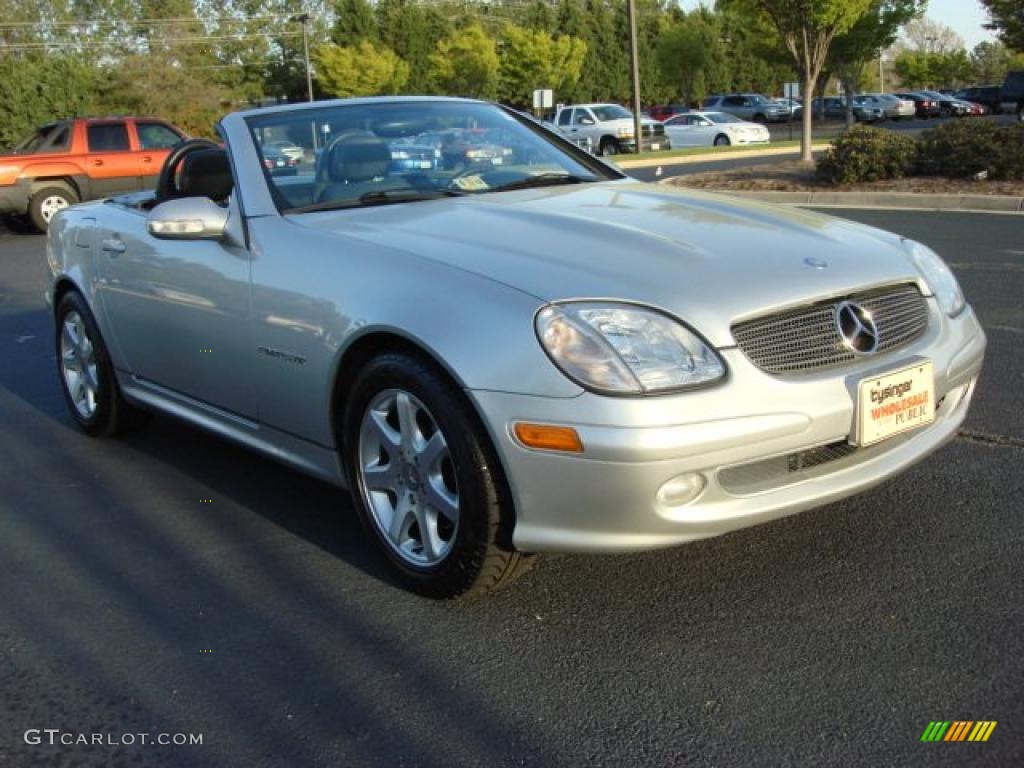 2001 SLK 230 Kompressor Roadster - Brilliant Silver Metallic / Charcoal Black photo #7