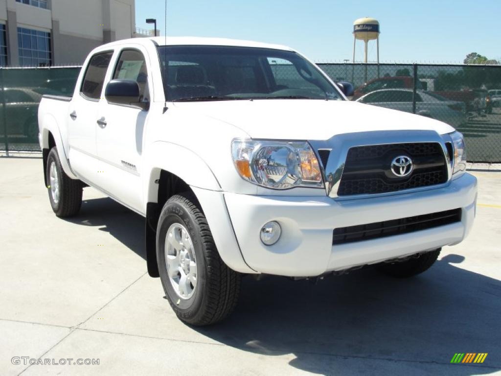 Super White Toyota Tacoma